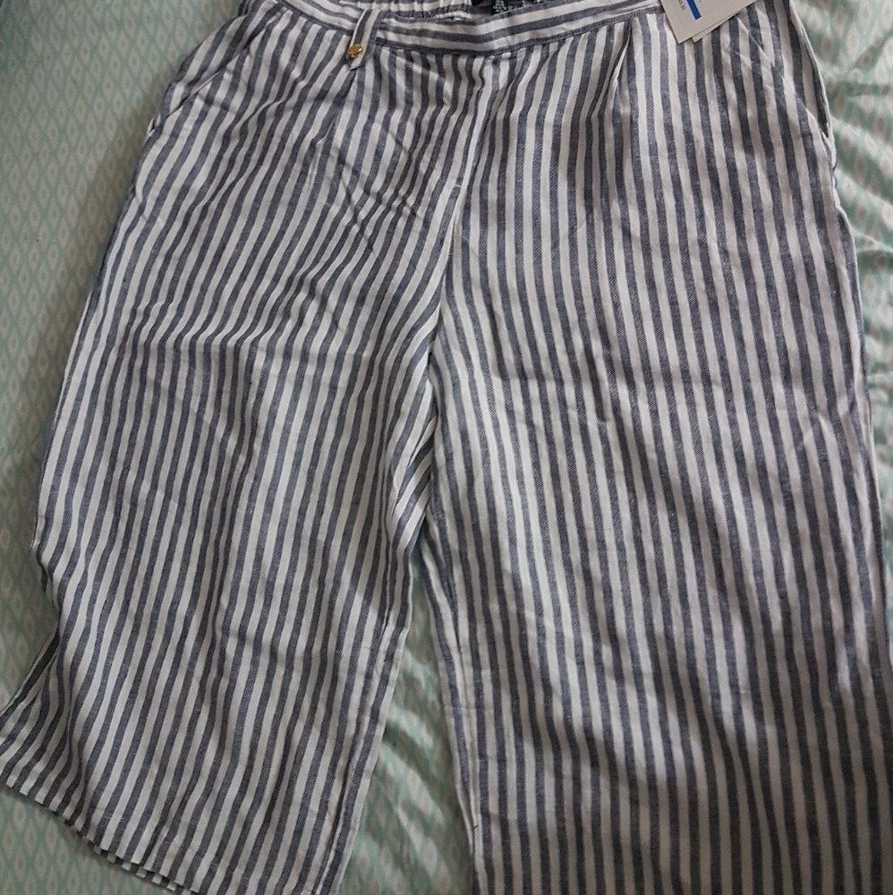 Stripes Wide Leg Cullotes